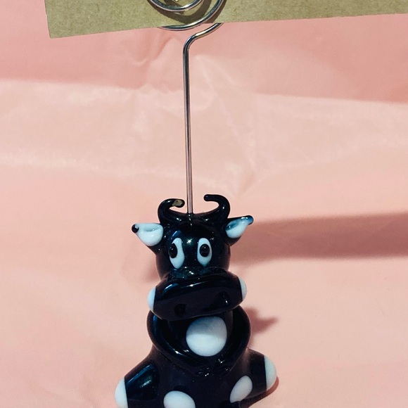 ART GLASS NOTE HOLDER - Picture 2 of 5